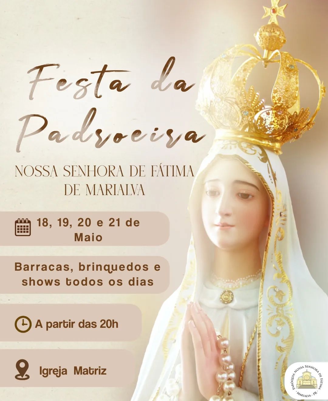 Paróquia Nossa Senhora de Fátima - Marialva Paraná