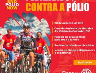 Acontece em Marialva, no próximo dia 20 de outubro o tradicional Pedalando Contra a Pólio